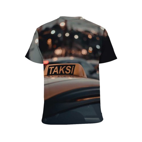 yanfind Adult Full Print T-shirts (men And Women) Light Road Traffic Sunset Street Car Vehicle Windshield Travel Hurry