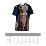 yanfind Adult Full Print T-shirts (men And Women) Balloons Cute Decorations Dog Festive Year Party Pet Portrait Puppy