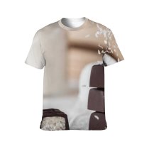 yanfind Adult Full Print T-shirts (men And Women) Candy Chocolate Chocolates Confection Dairy Delicious Depth Field Dessert Focus