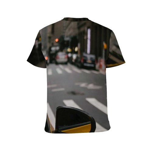 yanfind Adult Full Print T-shirts (men And Women) Architecture Asphalt Auto Automobile Building Cab Car Center City Commute Construction