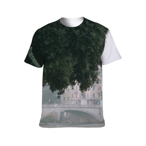 yanfind Adult Full Print T-shirts (men And Women) Aqua Architecture Area Big Building Calm Canal City Cityscape Construction