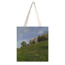 yanfind Great Martin Canvas Tote Bag Double Field Grassland Outdoors Countryside Farm Rural Meadow Grass Plant Novopolotsk Беларусь Pasture white-style1 38×41cm