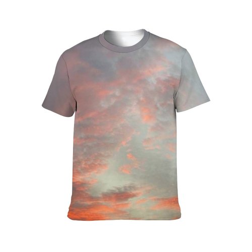 yanfind Adult Full Print T-shirts (men And Women) Backdrop Calm Cloud Cloudy Colorful Space Cumulus Evening Fluff From