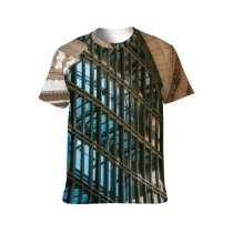 yanfind Adult Full Print T-shirts (men And Women) Aged America Arch Arched Architecture Brick Wall Brickwork Building City Concrete Construction