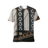 yanfind Adult Full Print T-shirts (men And Women) Aged America Arched Architecture Brooklyn Building Bust City Cloudless Construction Space