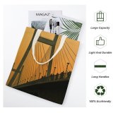 yanfind Great Martin Canvas Tote Bag Double Architecture Building City High Rise Town Urban Naini Allahabad India white-style1 38×41cm