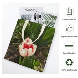 yanfind Great Martin Canvas Tote Bag Double Flower Plant Rose Tulip Vegetation Creative Commons white-style1 38×41cm