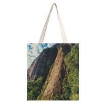 yanfind Great Martin Canvas Tote Bag Double Cliff Outdoors Range Scenery Plateau Peak white-style1 38×41cm