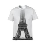 yanfind Adult Full Print T-shirts (men And Women) Adventure Ancient Architecture Attract Attraction Bw Capital Cloudy Destination Eiffel