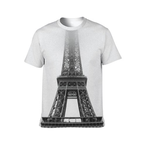 yanfind Adult Full Print T-shirts (men And Women) Adventure Ancient Architecture Attract Attraction Bw Capital Cloudy Destination Eiffel