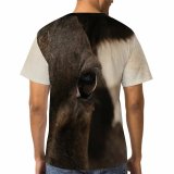 yanfind Adult Full Print T-shirts (men And Women) Agriculture Beef Bovine Bull Cattle Cow Face Dairy Farm Farming Outdoors