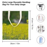 yanfind Great Martin Canvas Tote Bag Double Field Grassland Outdoors Badstrae Bad Schnborn Deutschland Countryside Farm Meadow Rural Plant white-style1 38×41cm