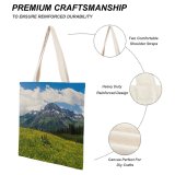 yanfind Great Martin Canvas Tote Bag Double Field Grassland Outdoors Lech Countryside Farm Rural Meadow Sterreich Range Balance white-style1 38×41cm