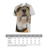 yanfind Adult Full Print T-shirts (men And Women) Adorable Button Charming Chordate Cloth Colorful Concept Contemplate Contemplative Contemporary Cute Dog
