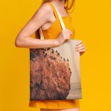 yanfind Great Martin Canvas Tote Bag Double Cliff Outdoors Birds Usa Moody Stone Texture Gradient white-style1 38×41cm