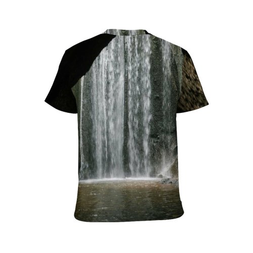 yanfind Adult Full Print T-shirts (men And Women) Adventure Aqua Boulder Breathtaking Cascade Cave Cliff Countryside Dark Daylight Daytime