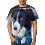 yanfind Adult Full Print T-shirts (men And Women) Adorable Portrait Cute Jeans Depth Field Dog Eyes Focus Furry