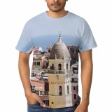 yanfind Adult Full Print T-shirts (men And Women) Accommodation Aged Architecture Beach Building Coast Colorful Construction Destination District Dwell Estate