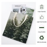 yanfind Great Martin Canvas Tote Bag Double Christmas Tree Fir Winter Conifer Abies Flora Plant Spruce Olympic National Park white-style1 38×41cm