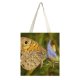 yanfind Great Martin Canvas Tote Bag Double Butterfly Invertebrate Insect Purple Bokeh Cactus Flora Plant white-style1 38×41cm