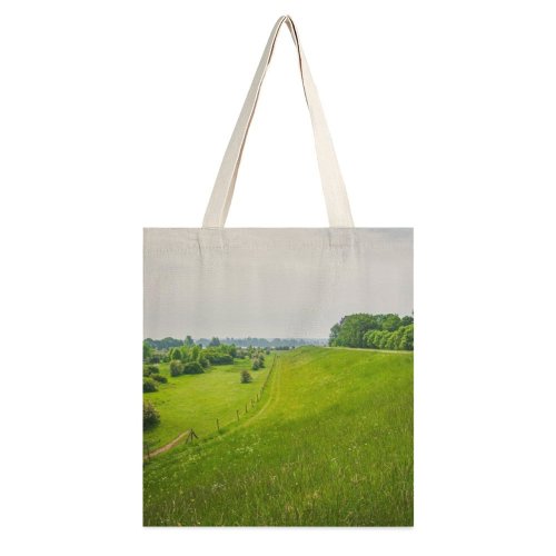 yanfind Great Martin Canvas Tote Bag Double Field Grassland Outdoors Grass Plant Countryside Farm Rural Meadow De Pas Bemmel white-style1 38×41cm