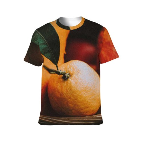 yanfind Adult Full Print T-shirts (men And Women) Agriculture Autumn Basket Citrus Closeup Colorful Cultivate Fall Farm Flora Foliage