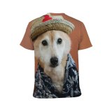 yanfind Adult Full Print T-shirts (men And Women) Adorable Attentive Carpet Casual Charming Cloth Comfort Space Cozy Creature
