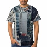 yanfind Adult Full Print T-shirts (men And Women) America Architecture Building Center City Cityscape Complex Construction Contemporary Creative Daytime