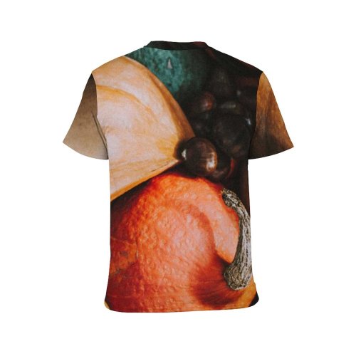 yanfind Adult Full Print T-shirts (men And Women) Agriculture Autumn Basket Citrus Colorful Cultivate Fall Farm Flora Foliage From