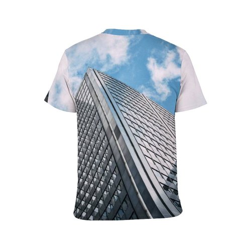 yanfind Adult Full Print T-shirts (men And Women) Accommodation Apartment Architecture Area Sky Building City Cloudy Commerce Construction Contemporary Daylight