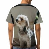 yanfind Adult Full Print T-shirts (men And Women) Adorable Alone Apartment Attentive Blurred Calm Comfort Couch Cozy Creature Curious