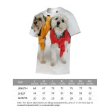 yanfind Adult Full Print T-shirts (men And Women) Adorable Calm Carefree Colorful Comfort Curious Dog Floor Fluff Friend Friendly