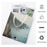 yanfind Great Martin Canvas Tote Bag Double Cliff Outdoors Promontory Bixby Creek Big Sur Usa Grey white-style1 38×41cm
