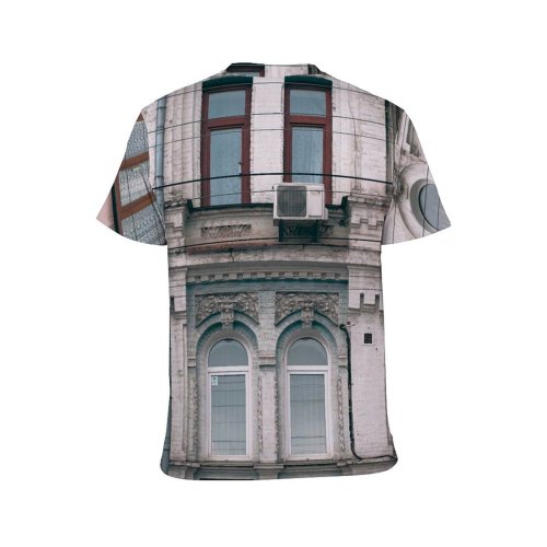 yanfind Adult Full Print T-shirts (men And Women) Accommodation Aged Apartment Architecture Area Balcony Block Building City Classic Community Complex