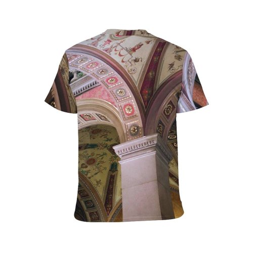 yanfind Adult Full Print T-shirts (men And Women) Aged Arch Architecture Archway Attract Building Cathedral Ceiling City Classic Colonnade Column