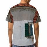 yanfind Adult Full Print T-shirts (men And Women) Abandoned Architecture Sky Building Cement City Construction Corrosion Damage Decay Decor