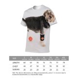 yanfind Adult Full Print T-shirts (men And Women) Active Adorable Ball Calm Care Creature Curious Cute Dog Fauna Fluff