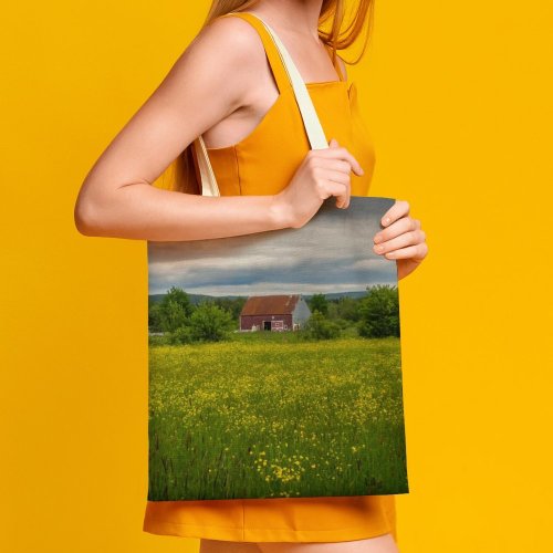 yanfind Great Martin Canvas Tote Bag Double Field Grassland Outdoors Countryside Farm Rural Meadow Building Cottage Housing Hut Pasture white-style1 38×41cm