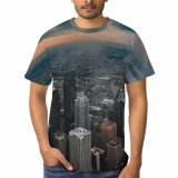 yanfind Adult Full Print T-shirts (men And Women) Accommodation Aerial America Architecture Avenue Center Central Cityscape Commerce Contemporary Development District