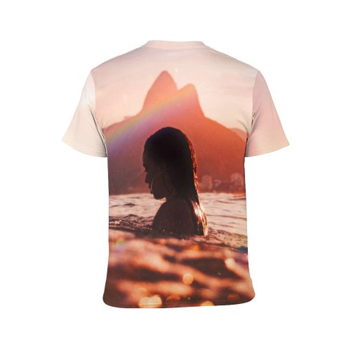 yanfind Adult Full Print T-shirts (men And Women) Anonymous Bay Beautiful Building Destination Dusk Evening Female Foam Foamy Hobby Horizon