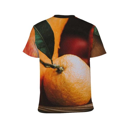 yanfind Adult Full Print T-shirts (men And Women) Agriculture Autumn Basket Citrus Closeup Colorful Cultivate Fall Farm Flora Foliage