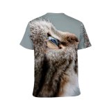 yanfind Adult Full Print T-shirts (men And Women) Adorable Baby British Shorthair Cat Face Curiosity Cute Downy Focus Fur