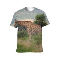 yanfind Adult Full Print T-shirts (men And Women) Adorable Beauty Bush Calm Camelopardalis Charming Chordate Countryside Cute Daylight Elongated Enjoy