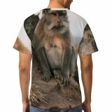 yanfind Adult Full Print T-shirts (men And Women) Alone Calm Cliff Coast Coastline Creature Fauna Feed Fur Habitat