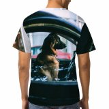yanfind Adult Full Print T-shirts (men And Women) Alone Auto Automobile Big Blurred Calm Car City Comfort Daytime Dog