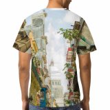 yanfind Adult Full Print T-shirts (men And Women) Accommodation Architecture Asphalt Attract Attraction Building Citizen Classic Community Complex Construction Crowd