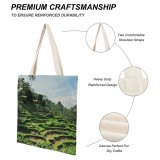 yanfind Great Martin Canvas Tote Bag Double Field Grassland Outdoors Plant Vegetation Countryside Paddy Land Bali Ubud Moment Peace white-style1 38×41cm