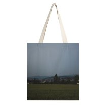 yanfind Great Martin Canvas Tote Bag Double Field Grassland Outdoors Grey Countryside Paddy Land Tree Plant Vegetation Scenery Abies white-style1 38×41cm