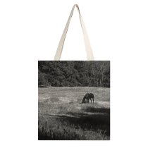 yanfind Great Martin Canvas Tote Bag Double Field Grassland Outdoors Countryside Farm Grazing Meadow Pasture Ranch Rural Grey Нмеччина white-style1 38×41cm