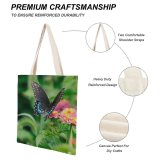 yanfind Great Martin Canvas Tote Bag Double Butterfly Invertebrate Insect Plant Washington D C Usa Birds Flower white-style1 38×41cm